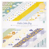 Hello Little Boy 12x12 Inch Paper Pad Gold Foil