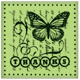 Thanks - Mini Cling Stamp