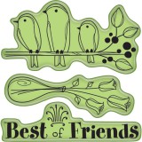Flowers Icons - Mini Cling Stamps