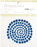 selbstklebende Strass Steine blau