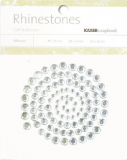 selbstklebende Strass Steine silber