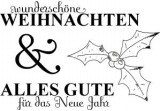 Wundersch�ne Weihnachten - Klartext Stempel