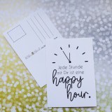 Postkarte "happy hour"