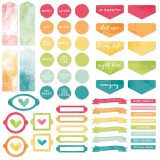Spectrum Sherbet - Chipboard Pieces Spectrum Sherbet - Chipboard Pieces