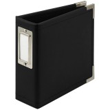 Black - Faux Leather D-Ring Album 4x4 inch Black - Faux Leather D-Ring Album 4x4 inch