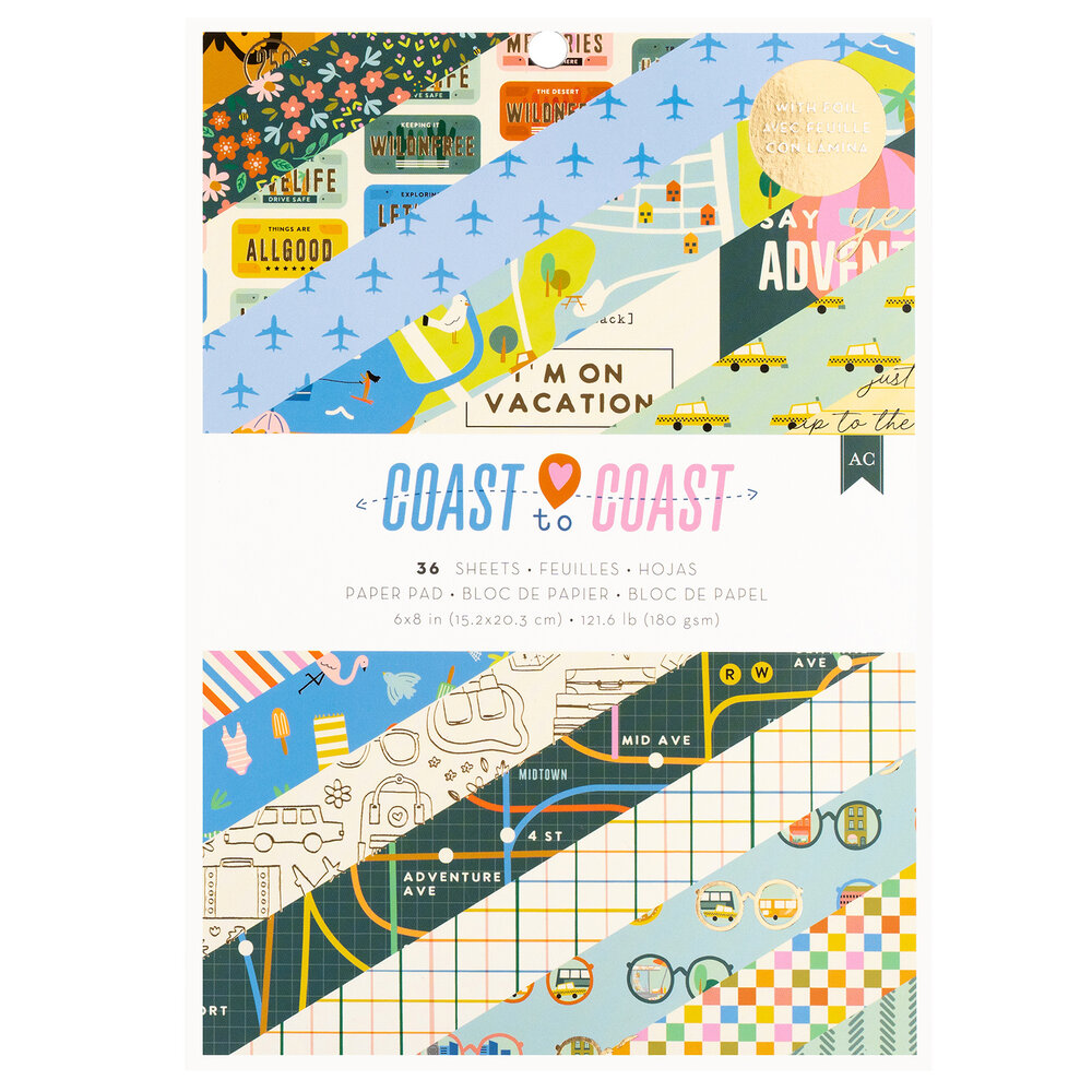 Coast to Coast - Paper Pad 15,2x20,3 cm - zum Schließen ins Bild klicken