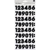 AC Chipboard Stickers - Numbers Black