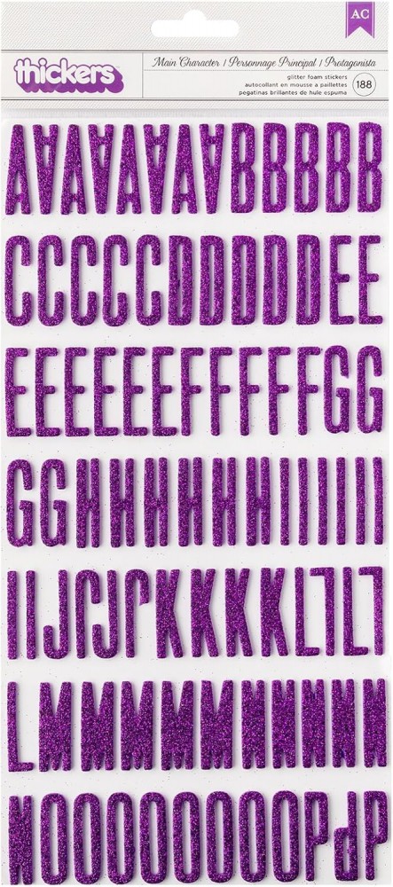 Main Character - Thickers Glitter Foam Sticker