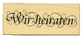 Wir heiraten - Holzstempel Wir heiraten - Holzstempel