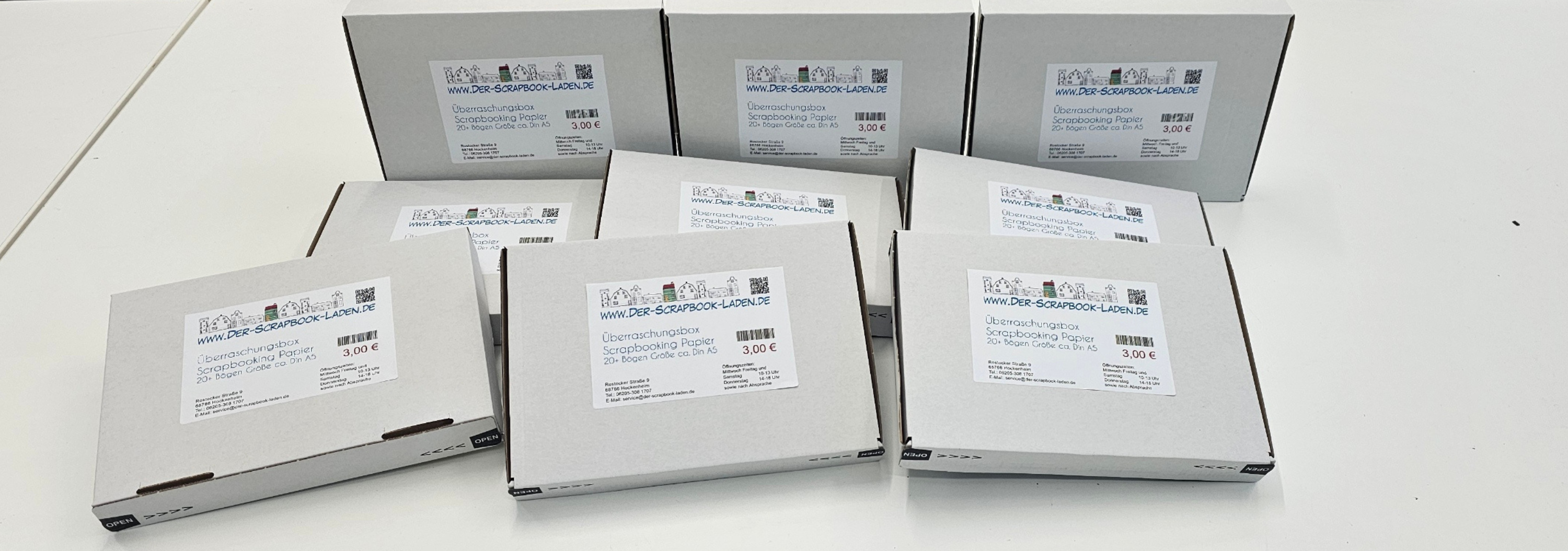 Überraschungsbox Scrapbooking Papier