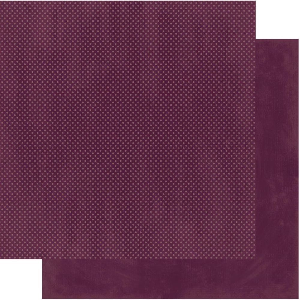 Plum - Double Dot Cardstock 30,5x30,5 cm - zum Schließen ins Bild klicken