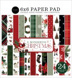 A Wonderful Christmas Paper Pad 15,2x15,2 cm