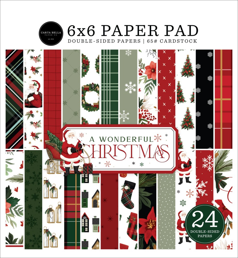 A Wonderful Christmas Paper Pad 15,2x15,2 cm - zum Schließen ins Bild klicken