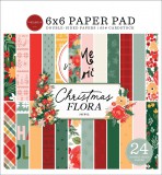 Christmas Flora Joyful Paper Pad 15,2x15,2 cm