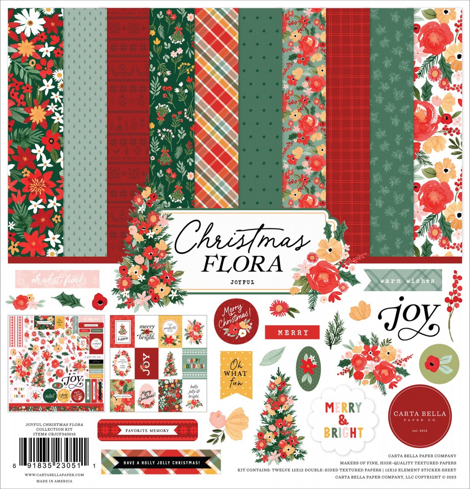 Christmas Floral Joyful - Collection Kit von Carta - zum Schließen ins Bild klicken