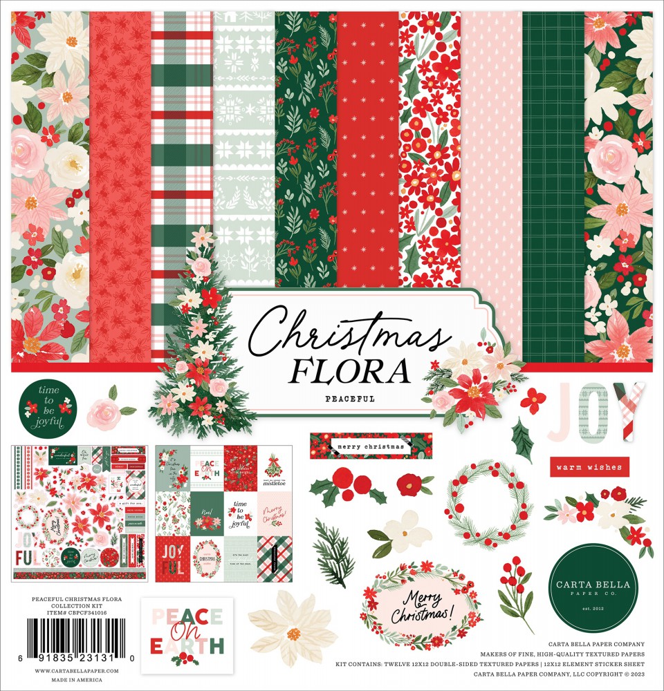 Christmas Floral Peaceful - Collection Kit von Car - zum Schließen ins Bild klicken