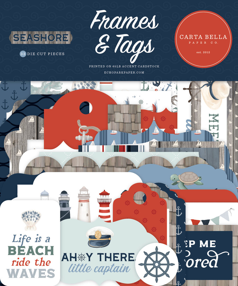 Seashore - Frames and Tags von Carta Bella