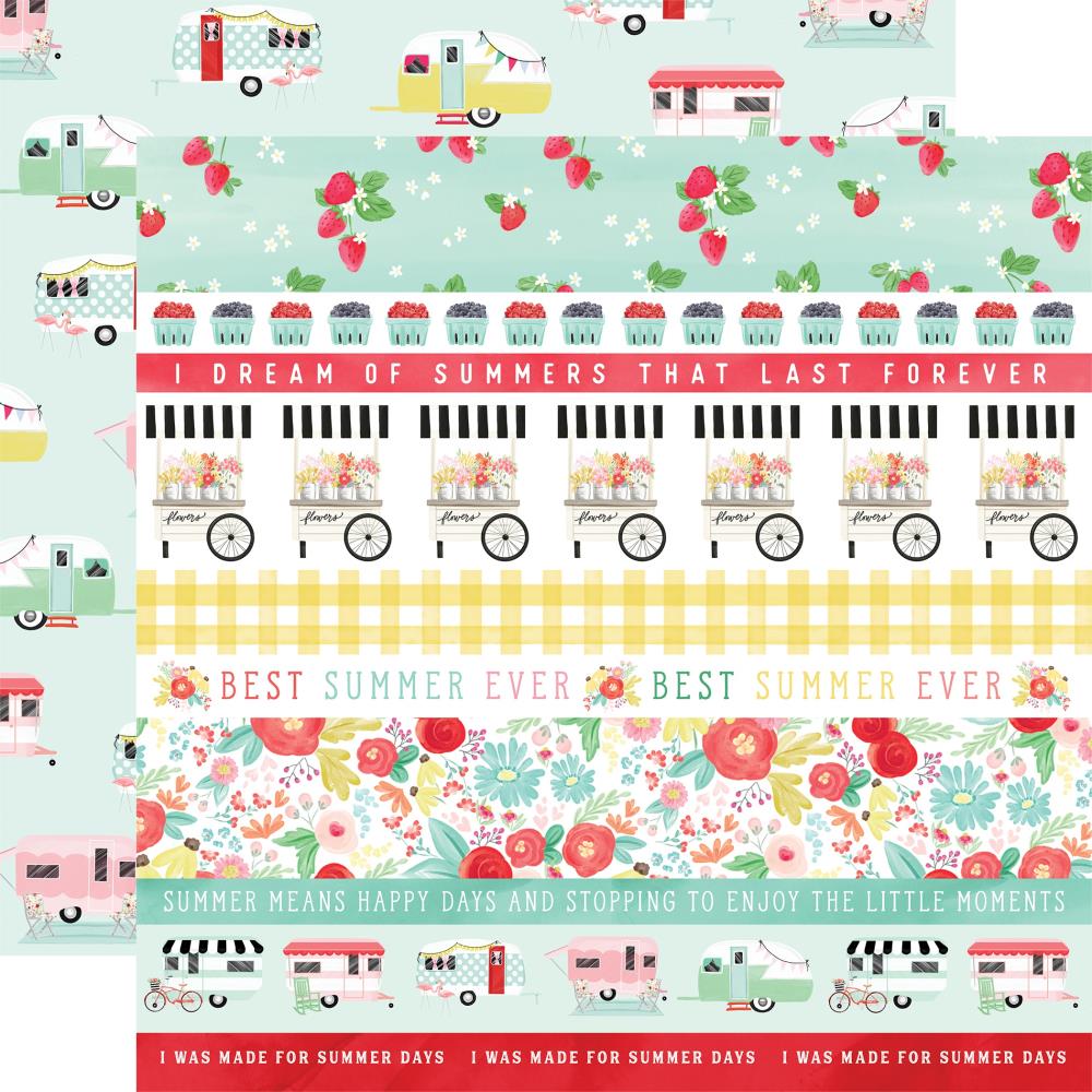 Summer Market - Border Stripes 30,5x30,5 cm
