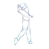 Golf Swing - Mini Stamp Golf Swing - Mini Stamp