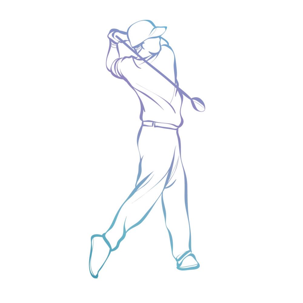 Golf Swing - Mini Stamp