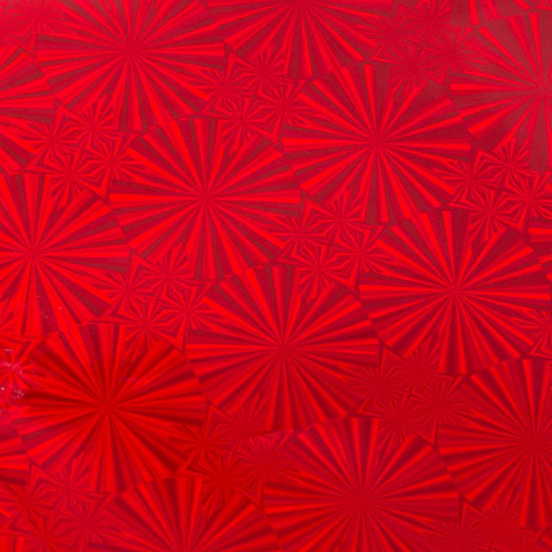 Heat Activated Foil Red Hologram Mirror Finish - zum Schließen ins Bild klicken