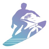 Surfs Up - Mini Stamp