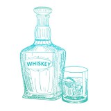Whiskey - Gentlemen Emporium Mini Stamp