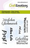 CraftEmotions Clearstamps 6x7cm - Alles Gute