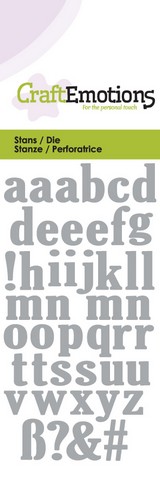 CrafEmotions - Die Alphabet Kleinbuchstaben