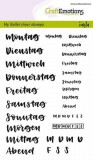 Bullet Journal Tage - Clear Stamp Set Bullet Journal Tage - Clear Stamp Set