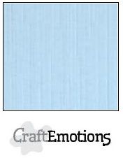 Leinenkarton - azurblau von Craft Emotions 30,5x30