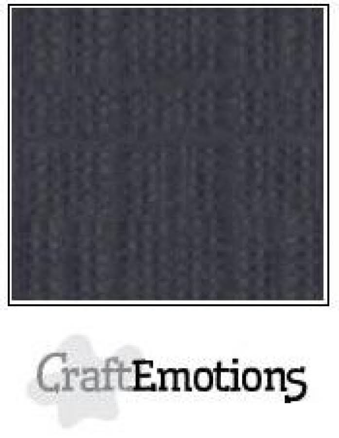 Leinenkarton - anthrazit von Craft Emotions 30,5 x