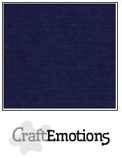 Leinenkarton - dunkelblau von Craft Emotions - zum Schließen ins Bild klicken