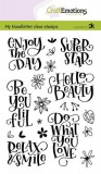 CraftEmotions clearstamps - Enjoy the Day