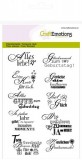 CraftEmotions clearstamps A6 - Glückwunsch CraftEmotions clearstamps A6 - Glückwunsch
