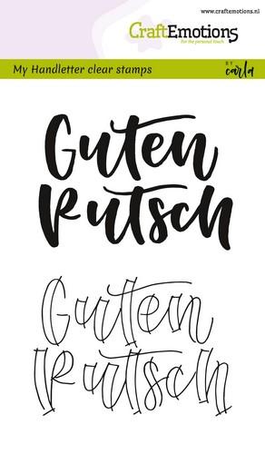 Handletter - Guten Rutsch Clear Stamps - zum Schließen ins Bild klicken