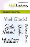 CraftEmotions Clearstamps 6x7cm - Gute Reise