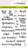 CraftEmotions clearstamps - handletter - Hochzeit CraftEmotions clearstamps - handletter - Hochzeit