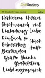 Handletter Wörter verschieden - Clear Stamp Set