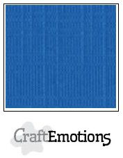 Leinenkarton - signalblau von Craft Emotions