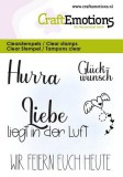 CraftEmotions Clearstamps 6x7cm - Liebe liegt in d