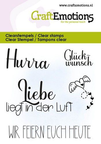 CraftEmotions Clearstamps 6x7cm - Liebe liegt in d - zum Schließen ins Bild klicken