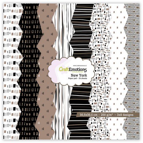 Paper Pad - New York Braun von Craft Emotions 30,5