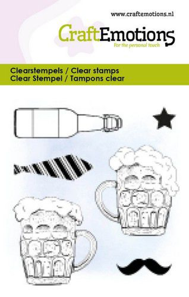 CraftEmotions Clearstamps 6x7cm - Bier - zum Schließen ins Bild klicken