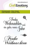 CraftEmotions Clearstamps 6x7cm - Weihnachtstext