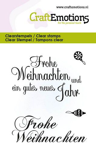 CraftEmotions Clearstamps 6x7cm - Weihnachtstext - zum Schließen ins Bild klicken