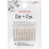 Day to Day - Gold Glitter Planner Discs