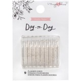Day to Day - Gold Glitter Planner Discs Day to Day - Gold Glitter Planner Discs