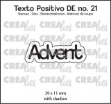 Crealies Texto Positivo Advent
