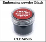 Crealies Embossing Powder - black
